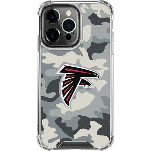 NFL Atlanta Falcons Camo iPhone 16 Pro Clear Case